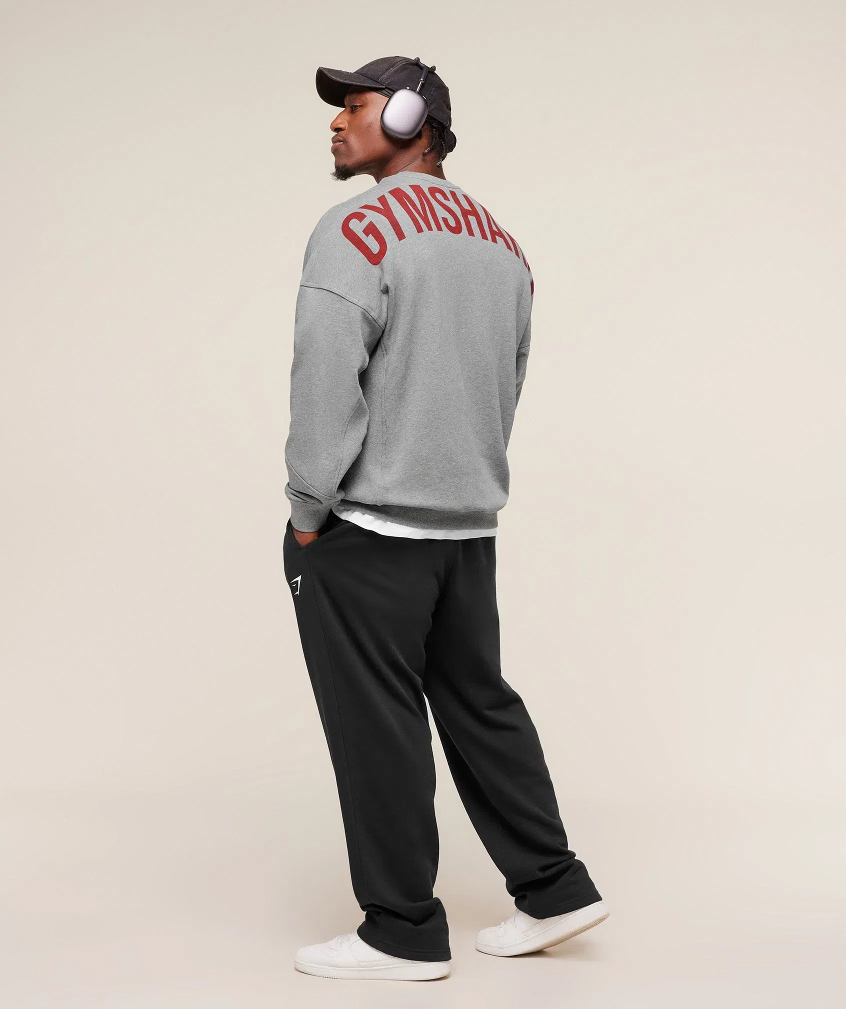 Gymshark Power Crew - Charcoal Core Marl
