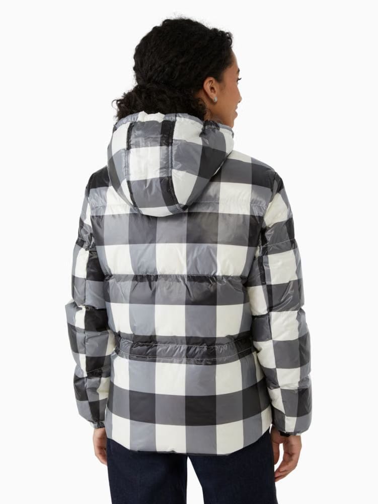 Festive Check Short Puffer