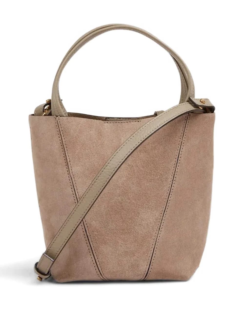 small Spin suede tote bag