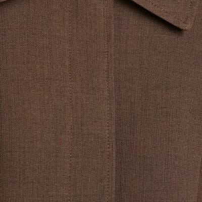 Brown Tailored Shacket