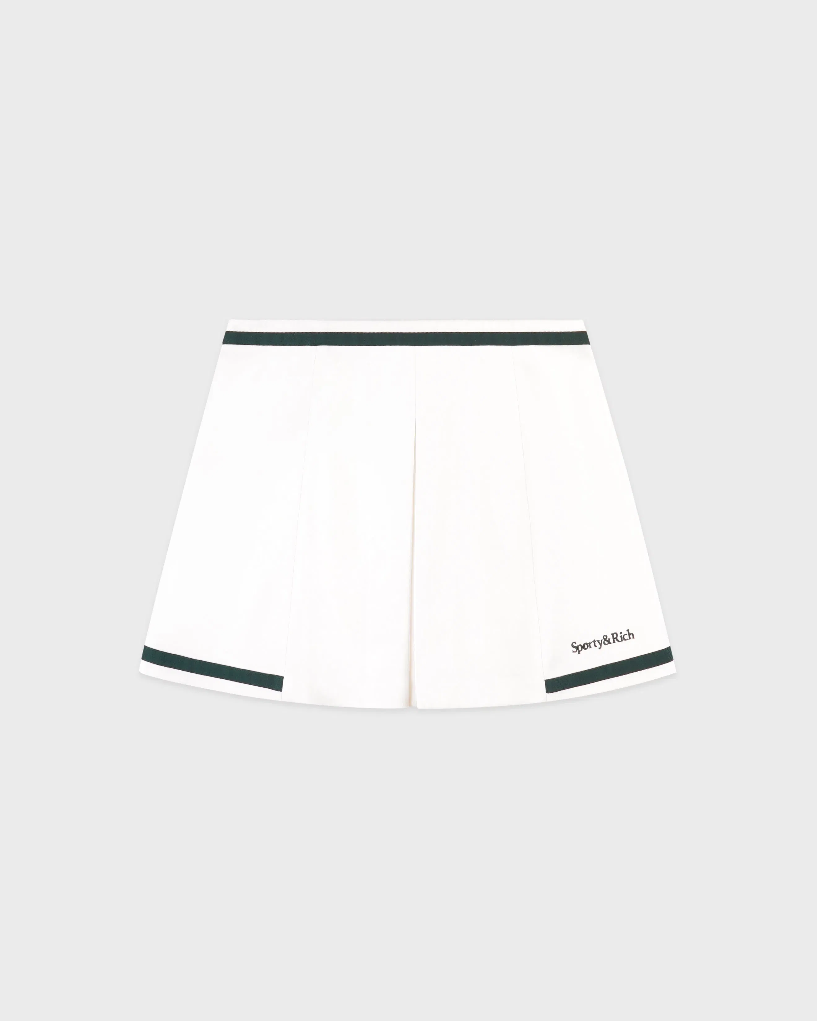 Serif Logo Mila Skirt - White/Forest