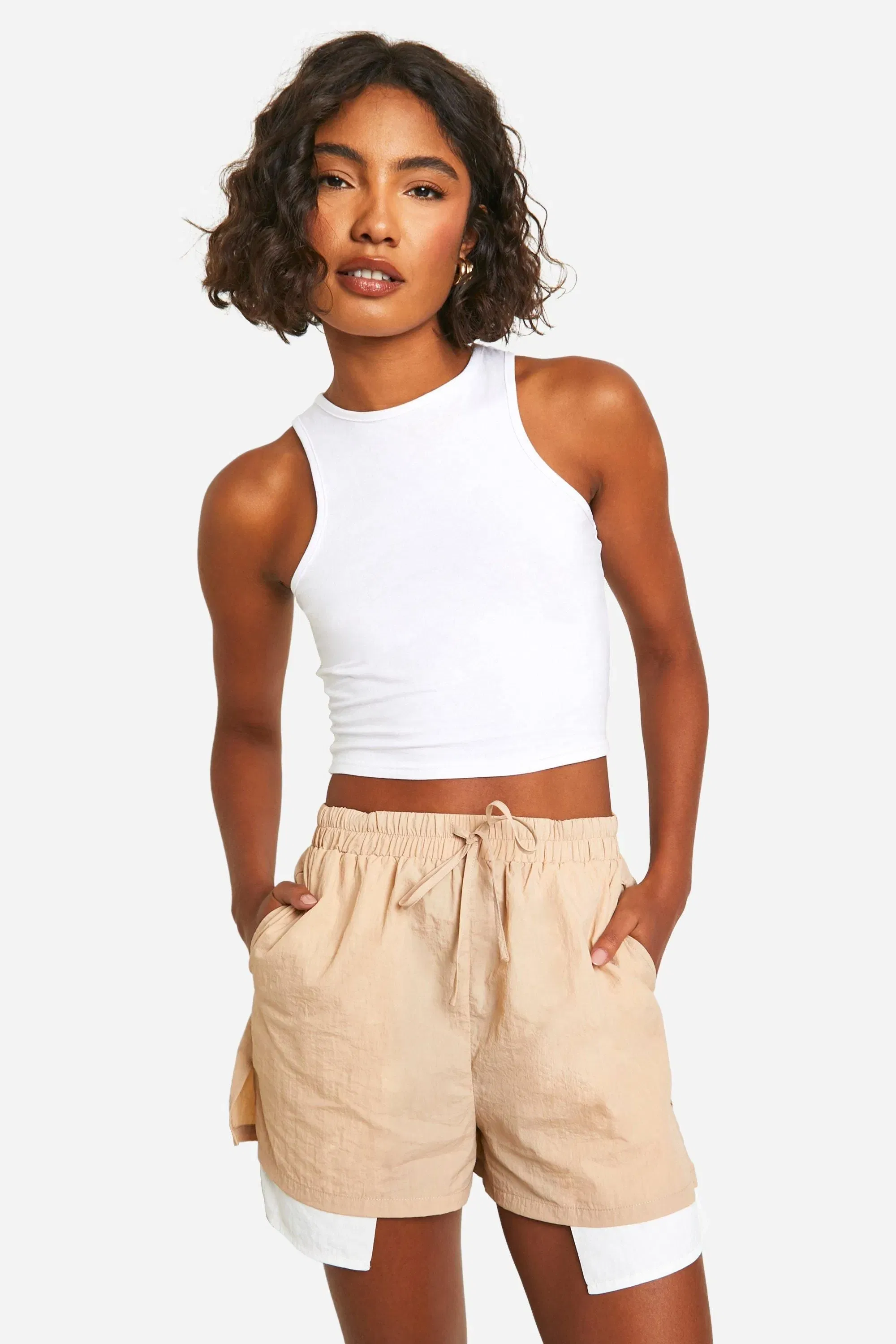 Tall Woven Pocket Detail Shorts