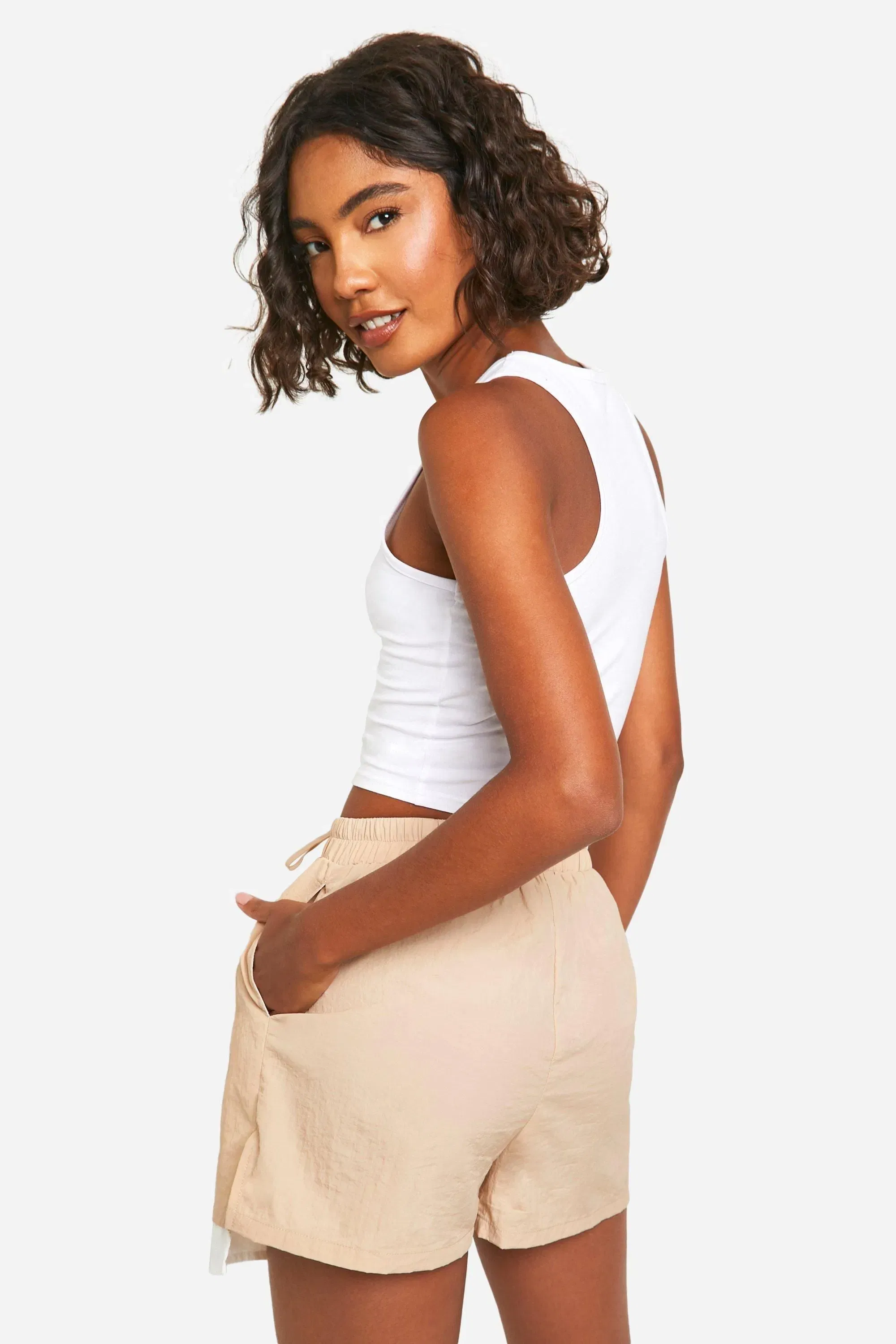 Tall Woven Pocket Detail Shorts
