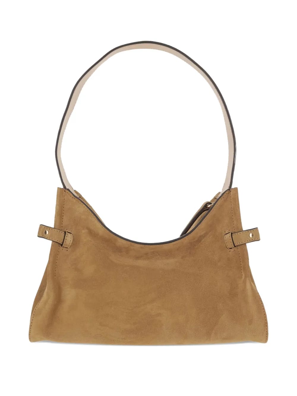 charm-embellished suede shoulder bag