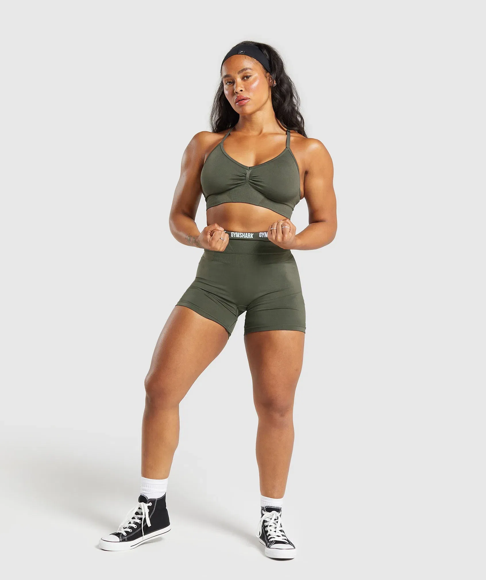 Gymshark Boost Bra - Strength Green/Weighted Green