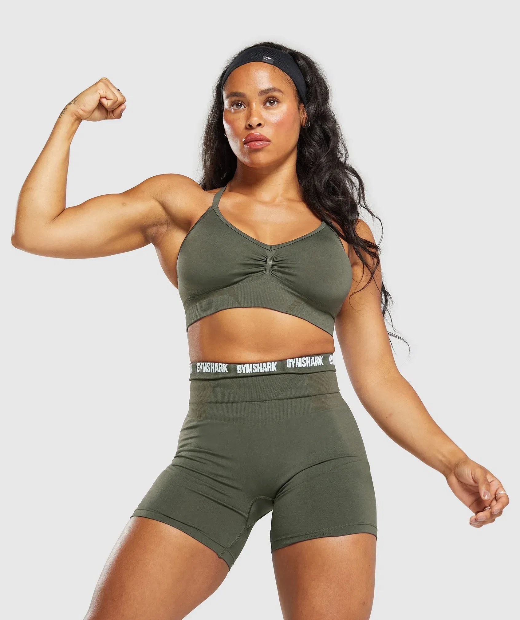 Gymshark Boost Bra - Strength Green/Weighted Green
