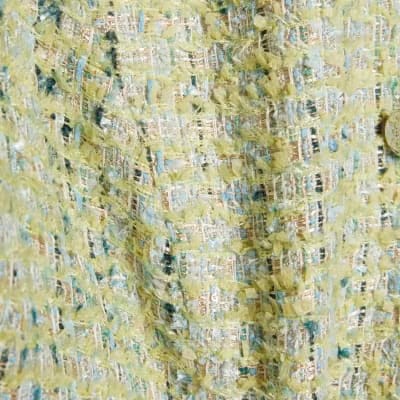 Green Scallop Trim Boucle Trophy Jacket