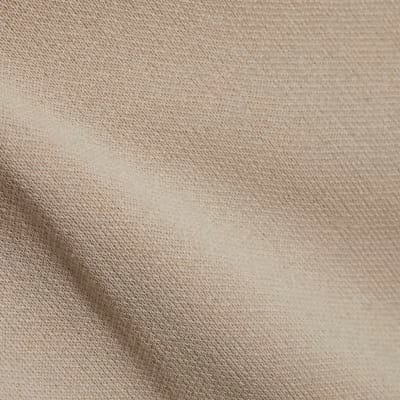 Beige Linen Blend Boat Neck Jumper
