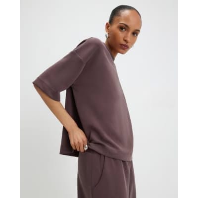 Brown Premium Boxy T-Shirt
