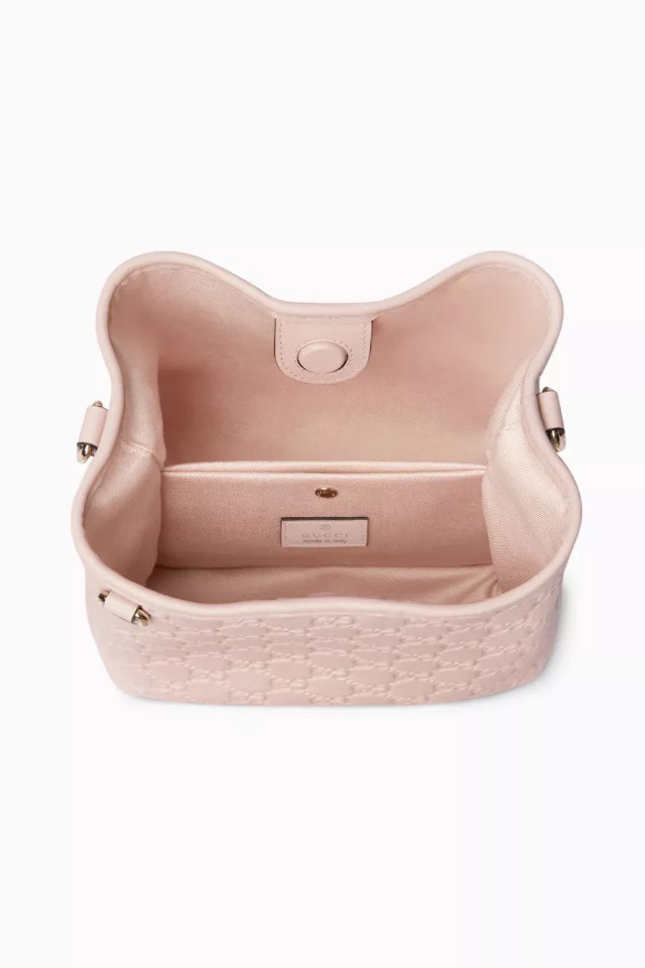 Small GG Emblem Bucket Bag in Leather