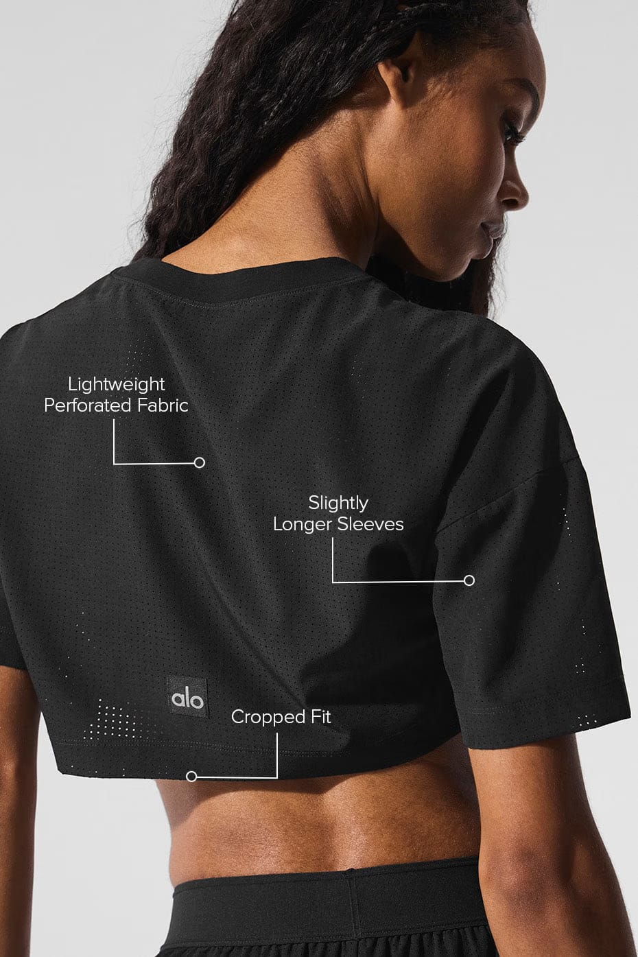 Mesh Cropped Mirage T-Shirt