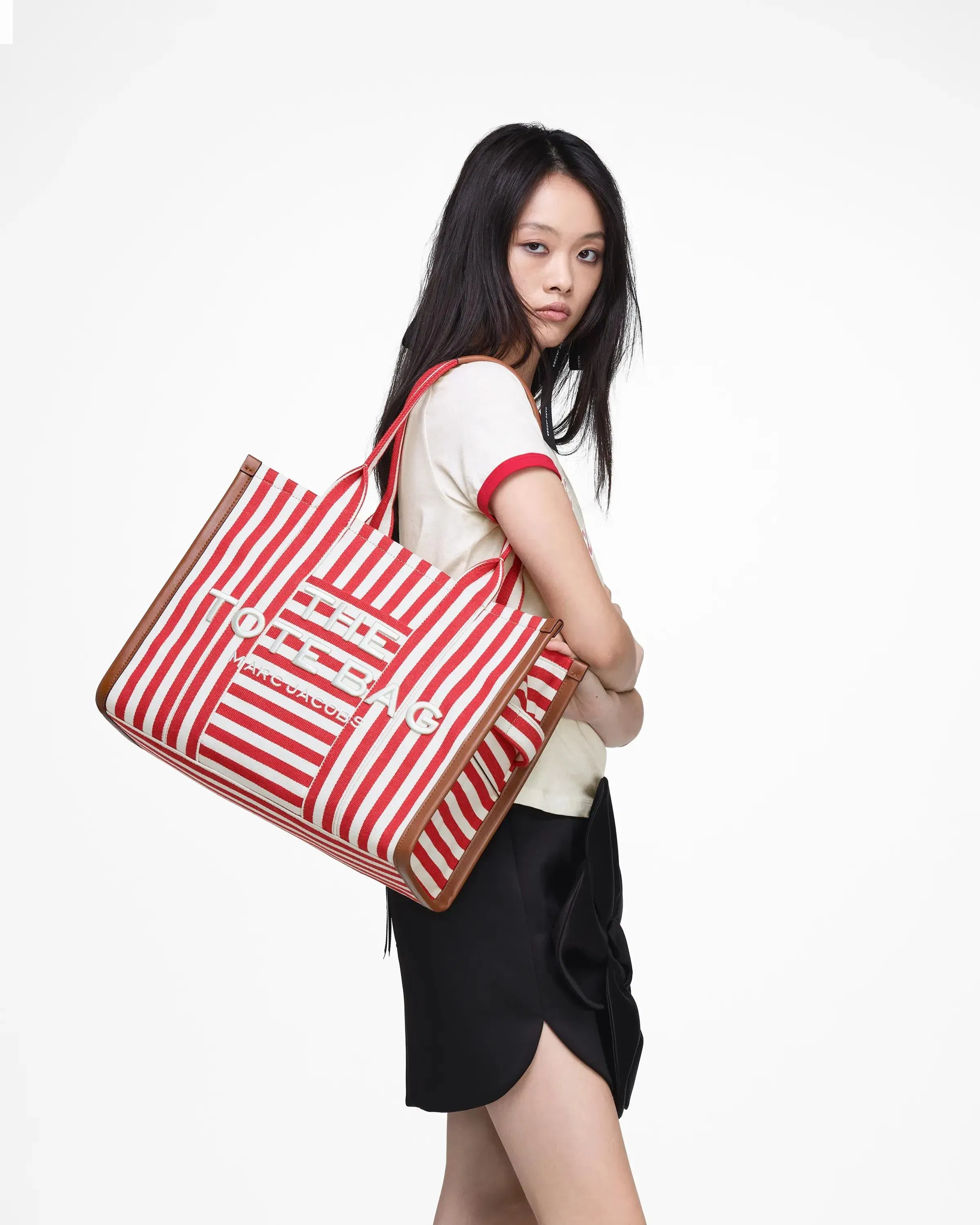 The Stripe Canvas Large Tote Bag