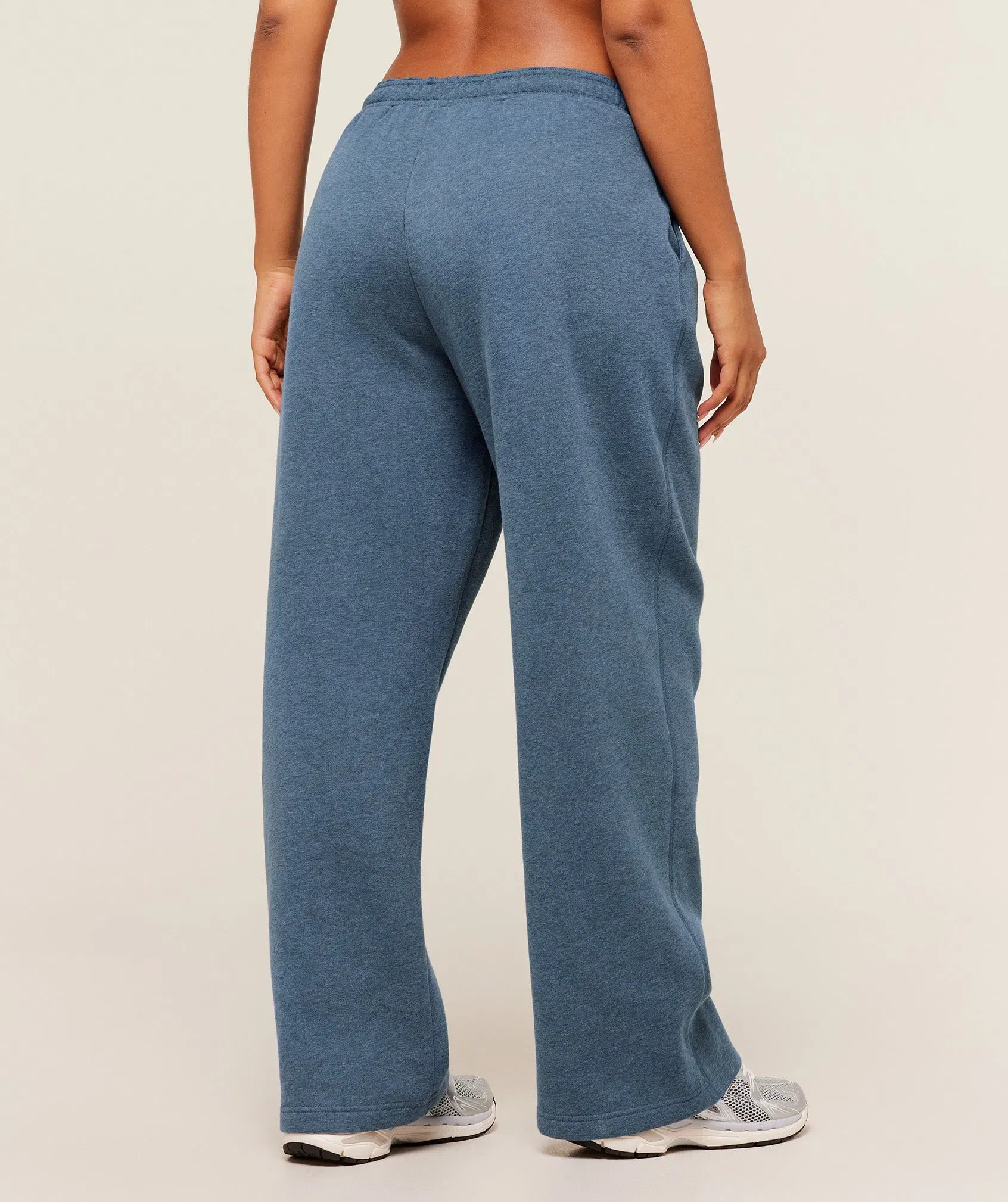 Gymshark Cosy Luxe Straight Leg Regular Joggers - Compound Blue Marl