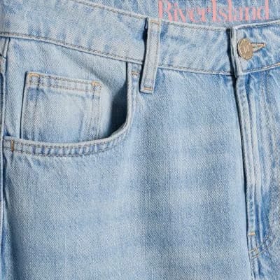 Blue Wide Leg Jeans
