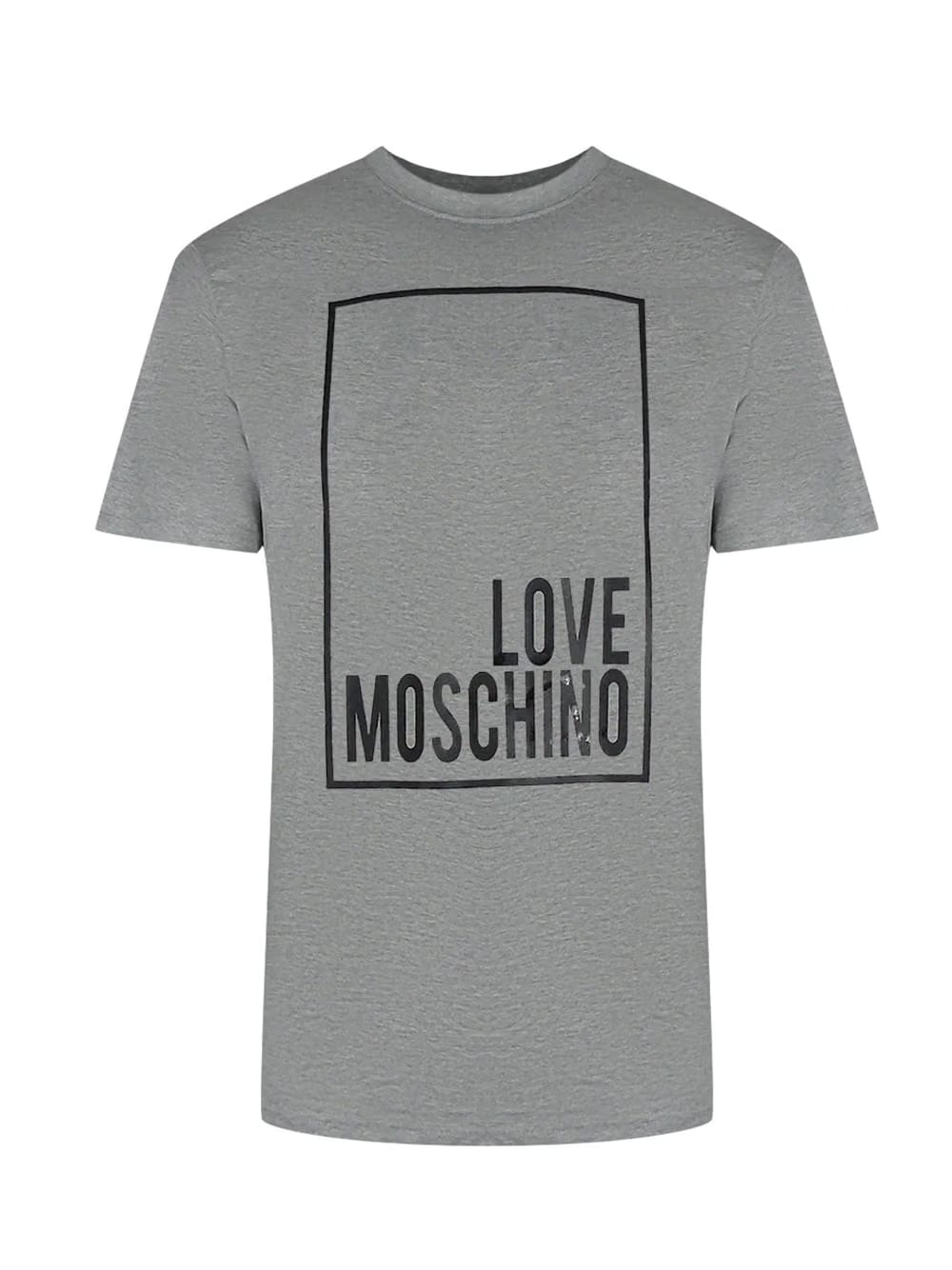 Love Moschino Box Logo Grey T-Shirt