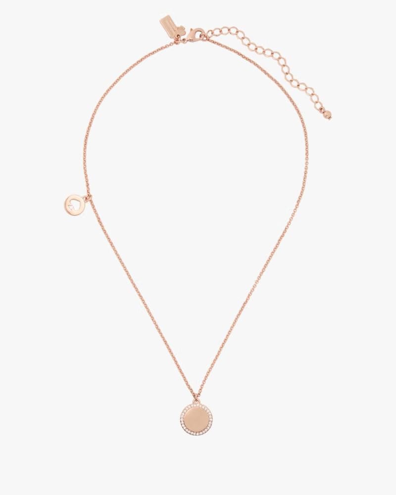 Spot The Spade Pave Charm Pendant Necklace