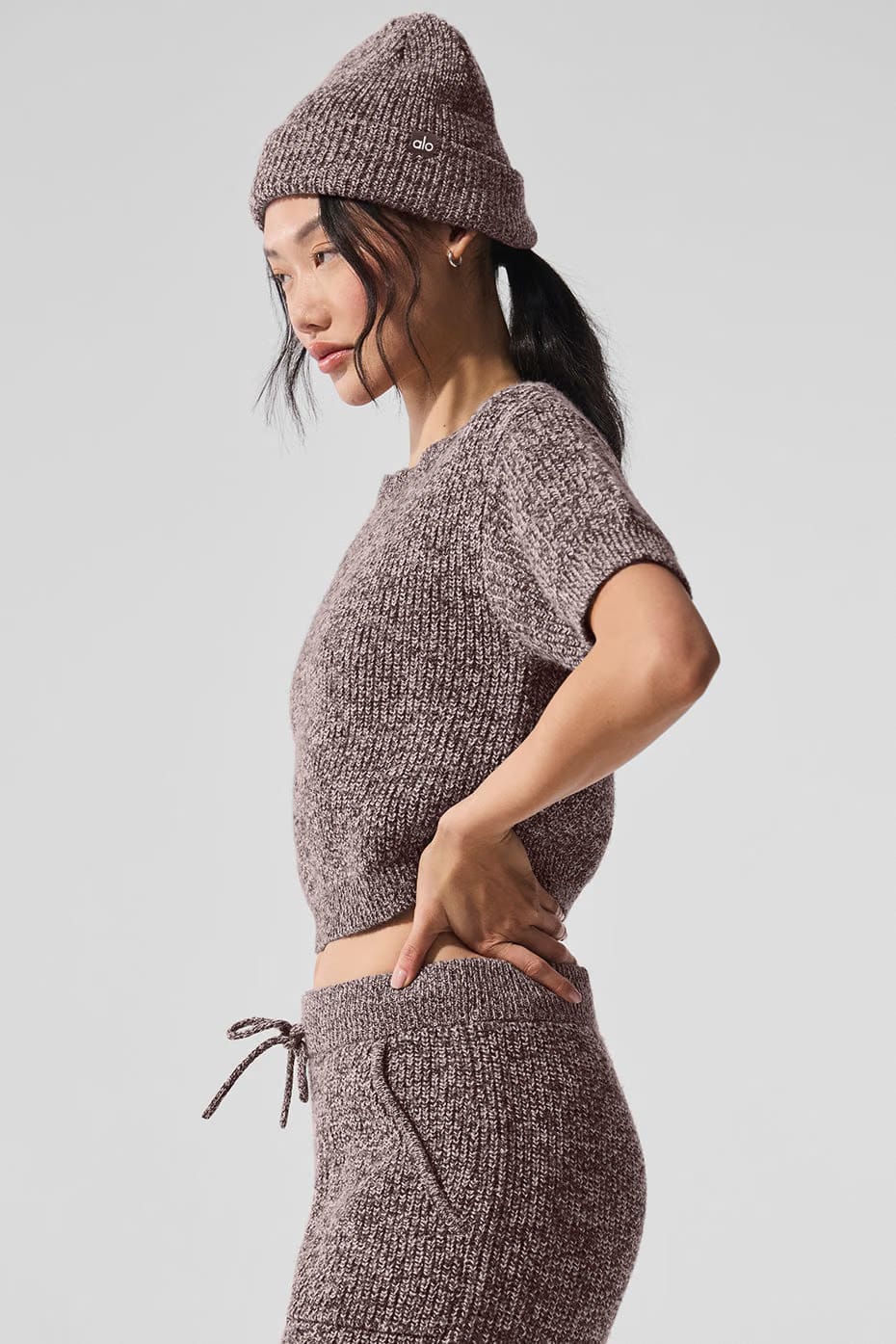 Alo Yoga Marl Sweater Short Sleeve