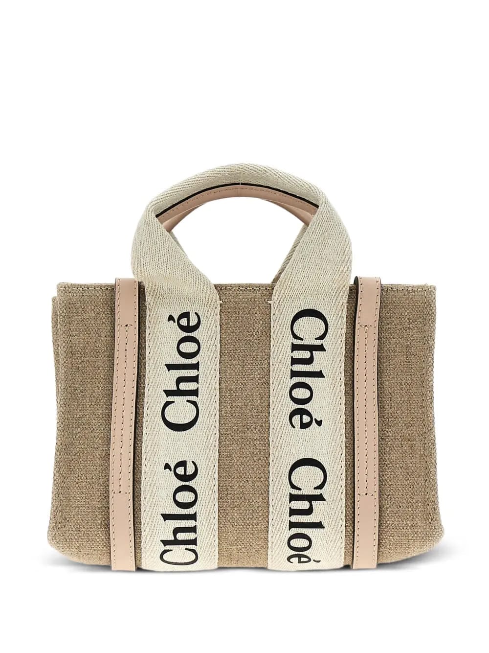 mini Woody canvas logo-detail tote bag