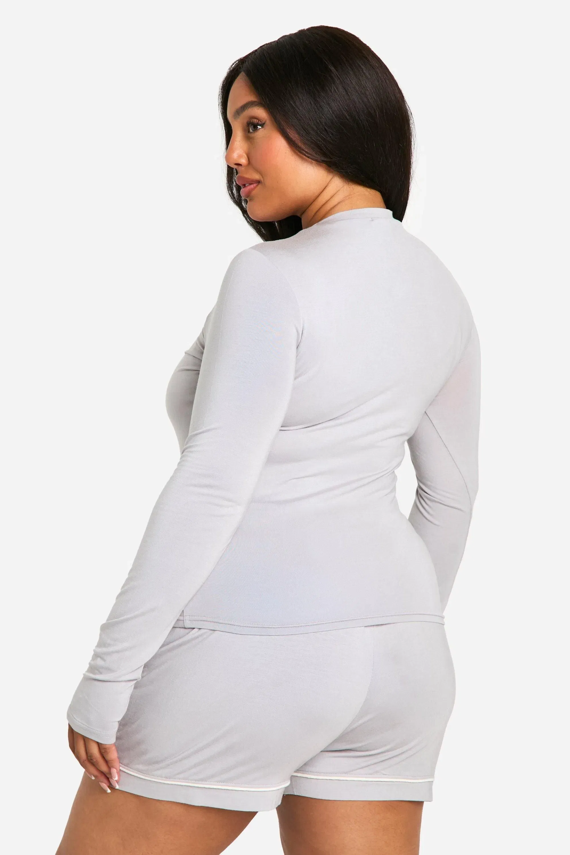 Plus Long Sleeve Modal Lounge T-Shirt