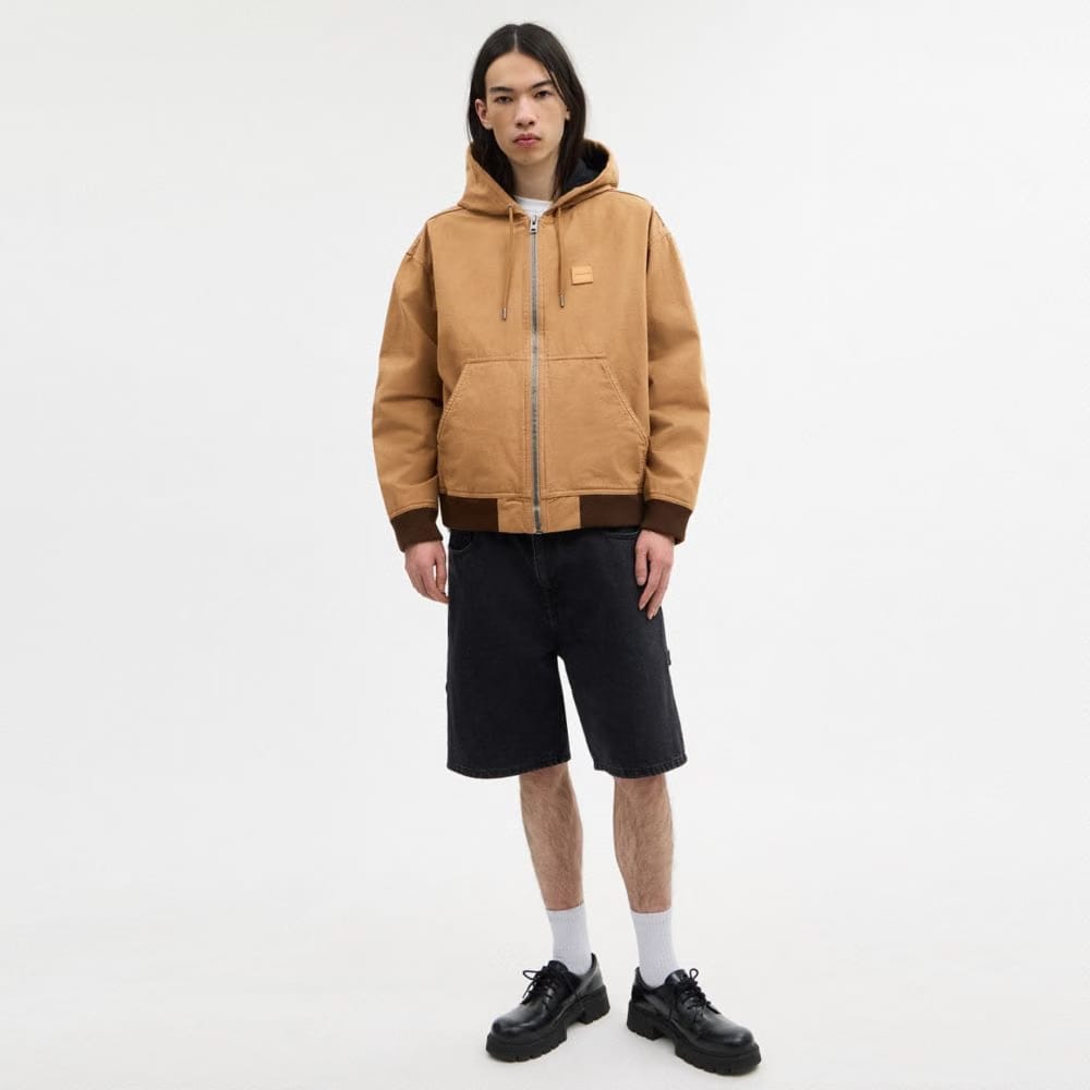Canvas Zip Hoodie