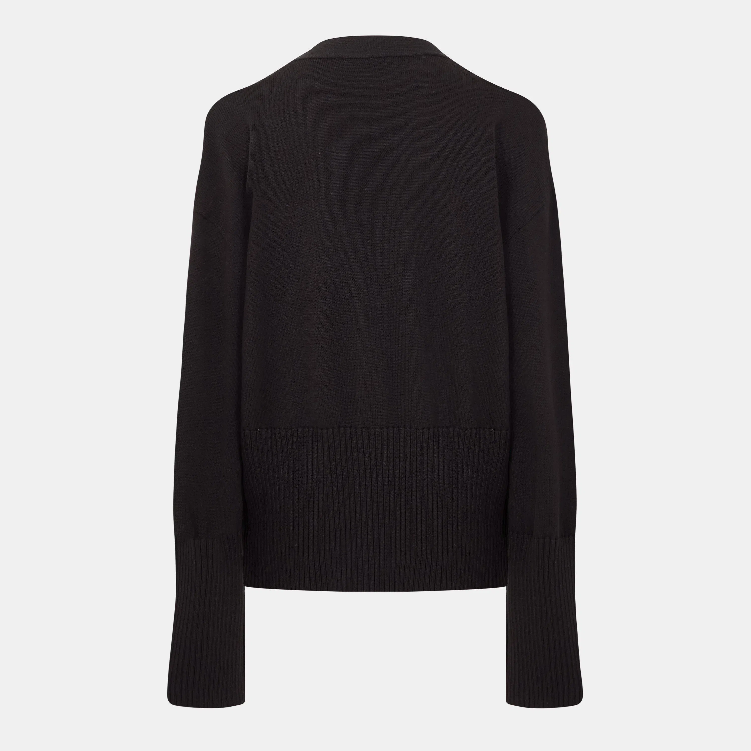 Diagonal Stripe Knit Oversized Cardigan