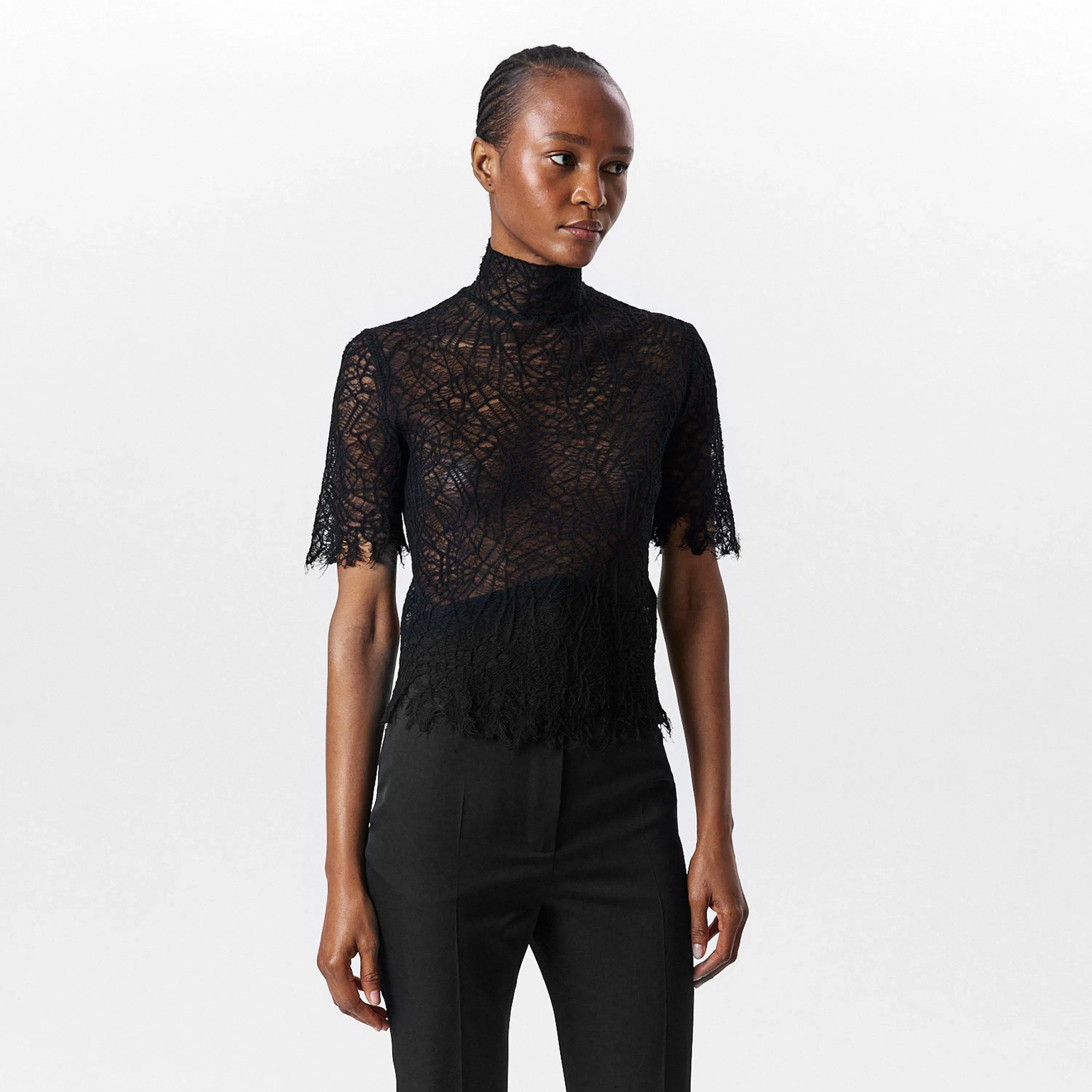 Alex Spider Lace Knitted Top