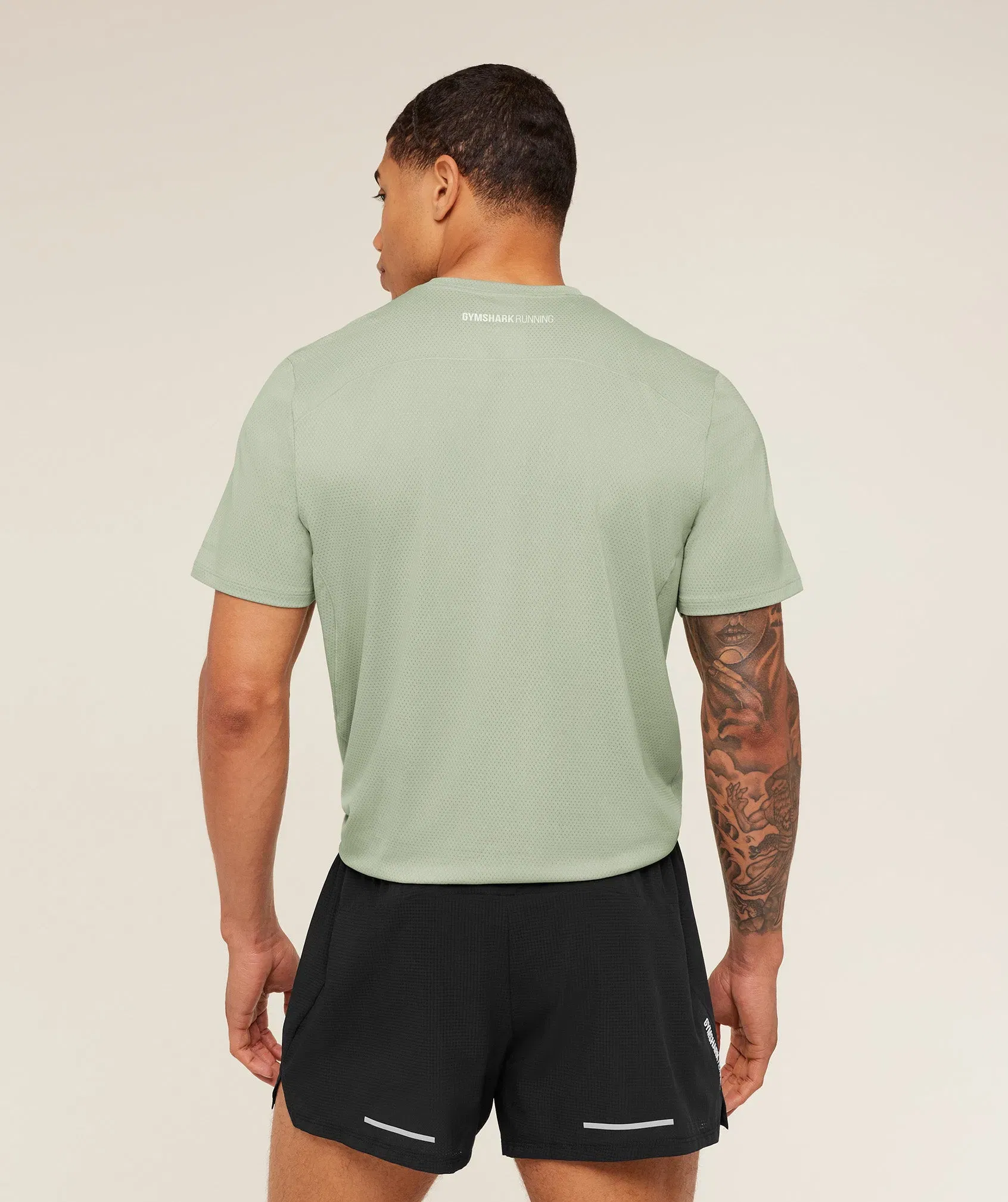 Gymshark Running T-Shirt - GS Haze Green