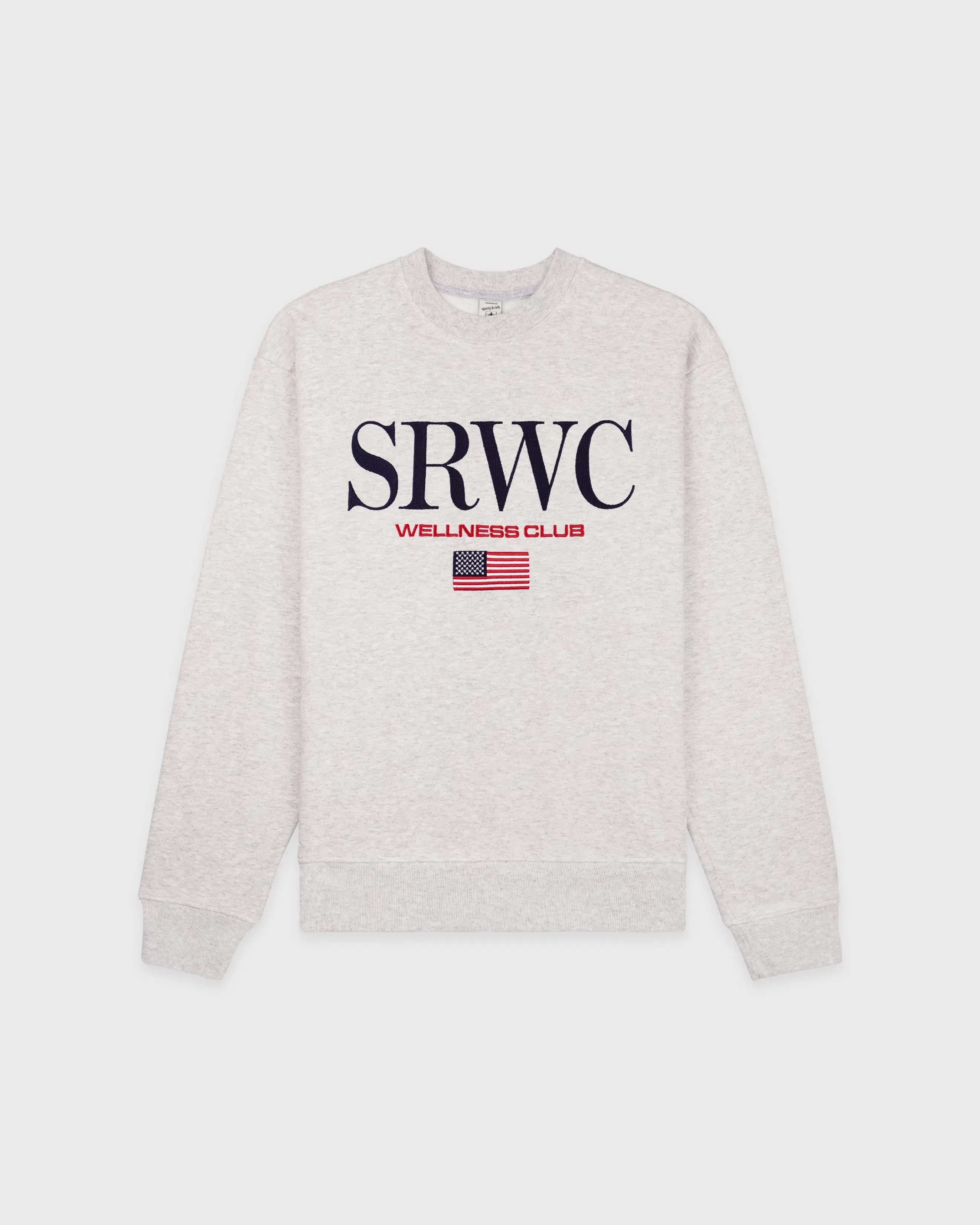 Nautical Embroidered Crewneck - Heather Gray