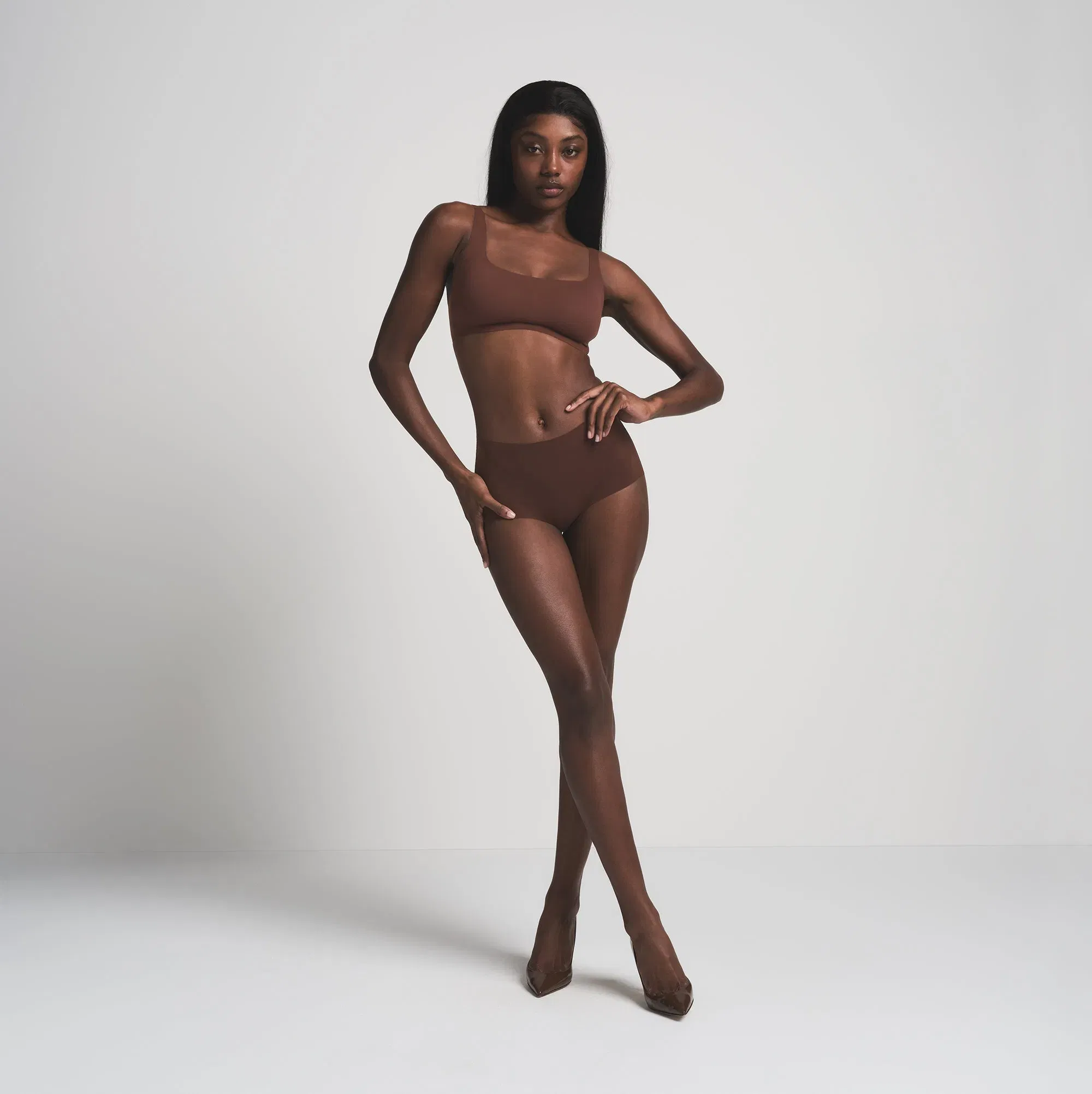 NAKED SCOOP BRALETTE | COCOA