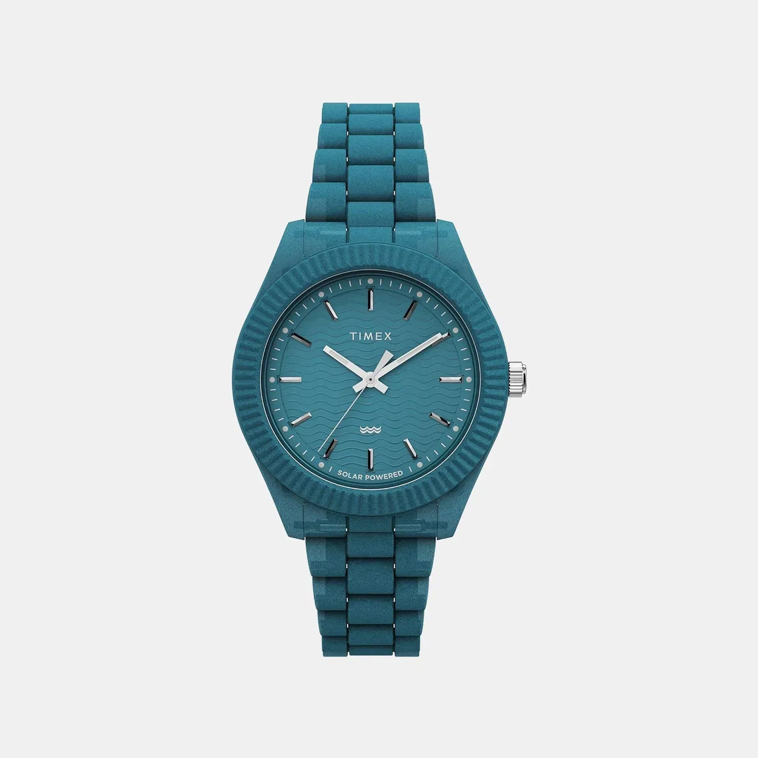 Timex Women Quartz Blue Dial Analog Plastic Watch Tw2W56400X6