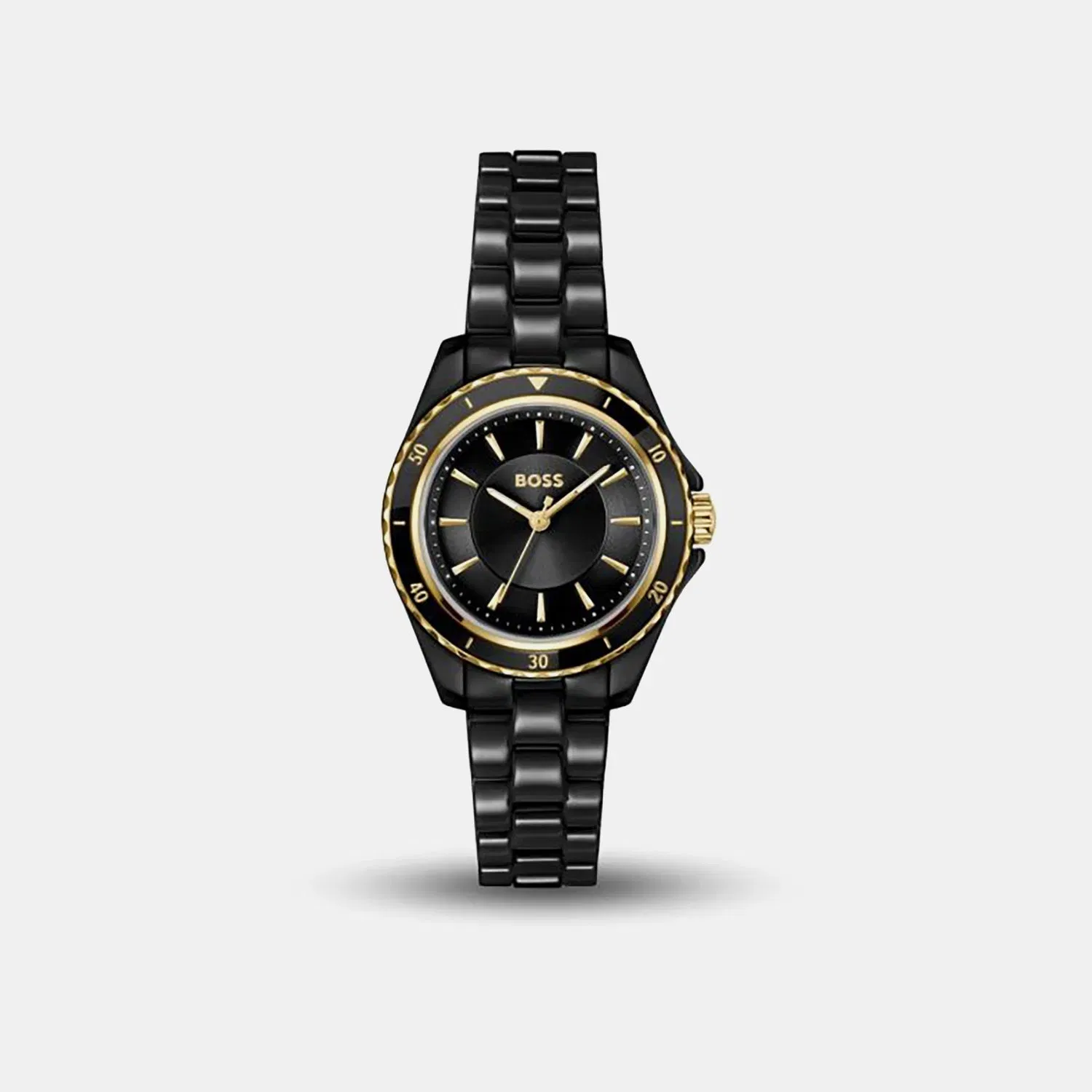 Boss Sage Aqua Men Quartz Black Dial Analog Ceramic Watch 1502851