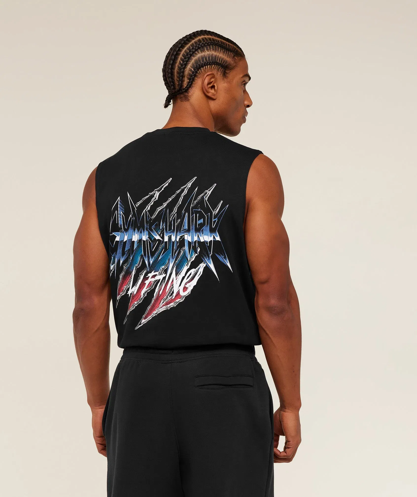 Gymshark Eagle Band Style Graphic Tank - GS Black