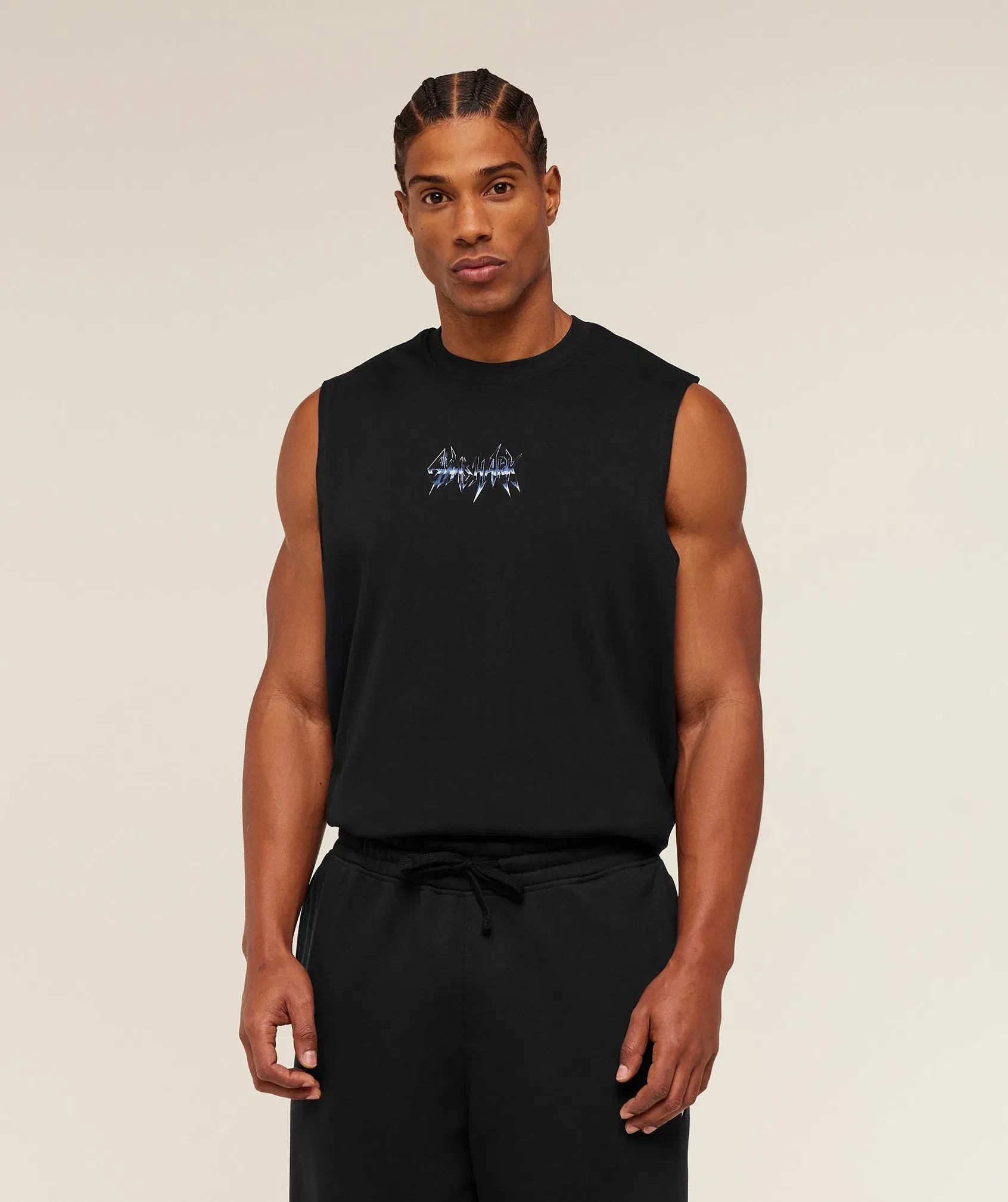Gymshark Eagle Band Style Graphic Tank - GS Black