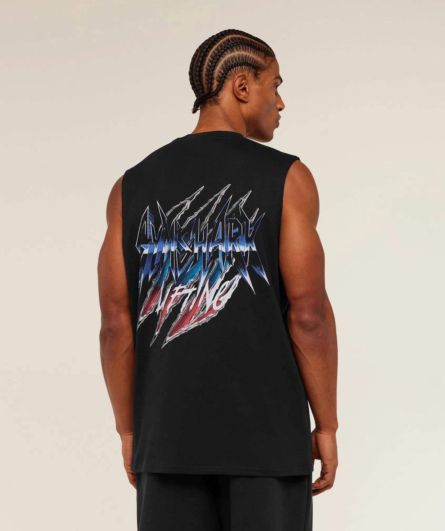 Gymshark Eagle Band Style Graphic Tank - GS Black
