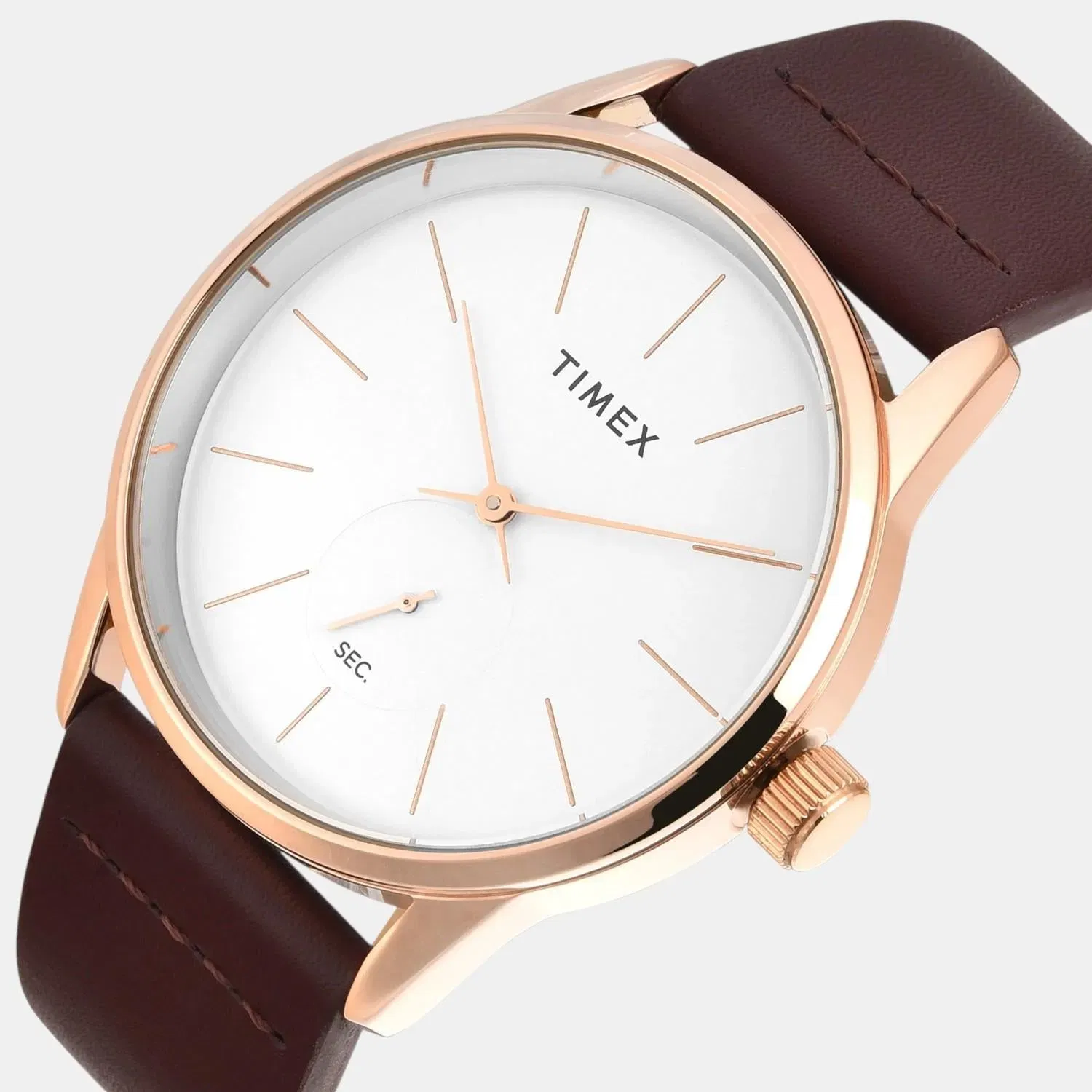 Timex Trendline Men Quartz Dial Analog Leather Watch Tweg25505