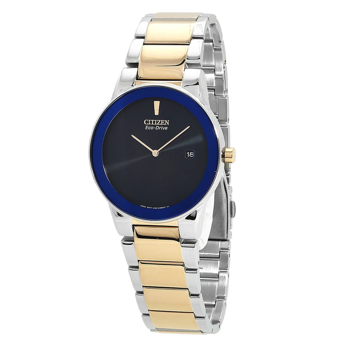 Citizen Eco-Drive Blue Dial Two-Tone Mens Watch