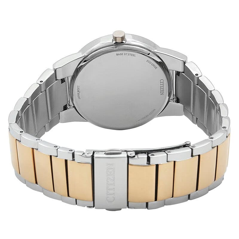 Citizen Eco-Drive Blue Dial Two-Tone Mens Watch
