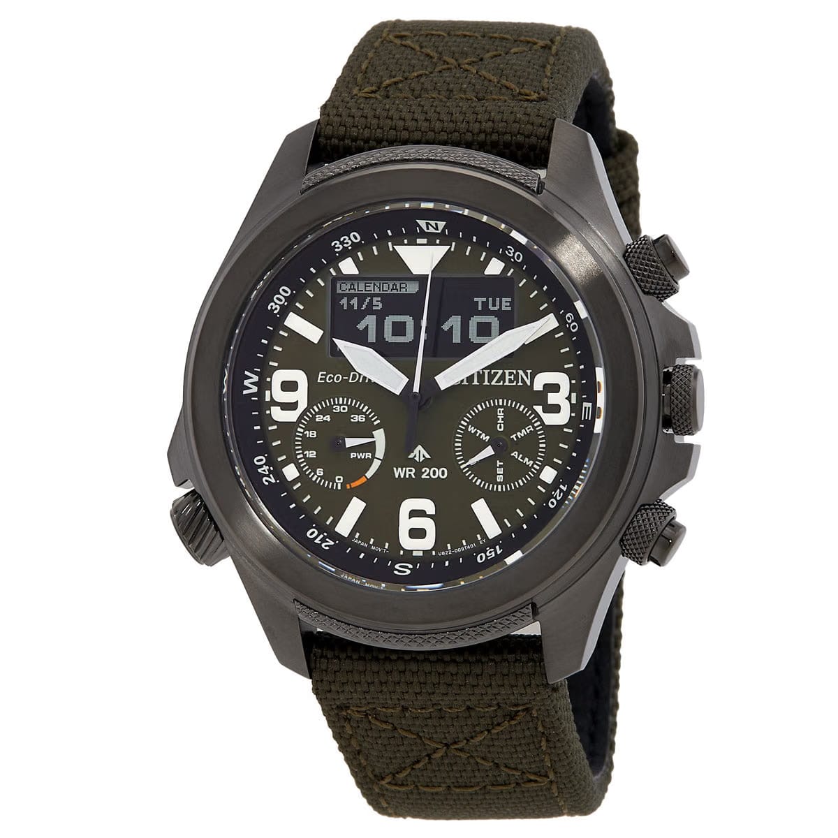 Citizen Promaster Land Analog-Digital Green Dial Mens Watch