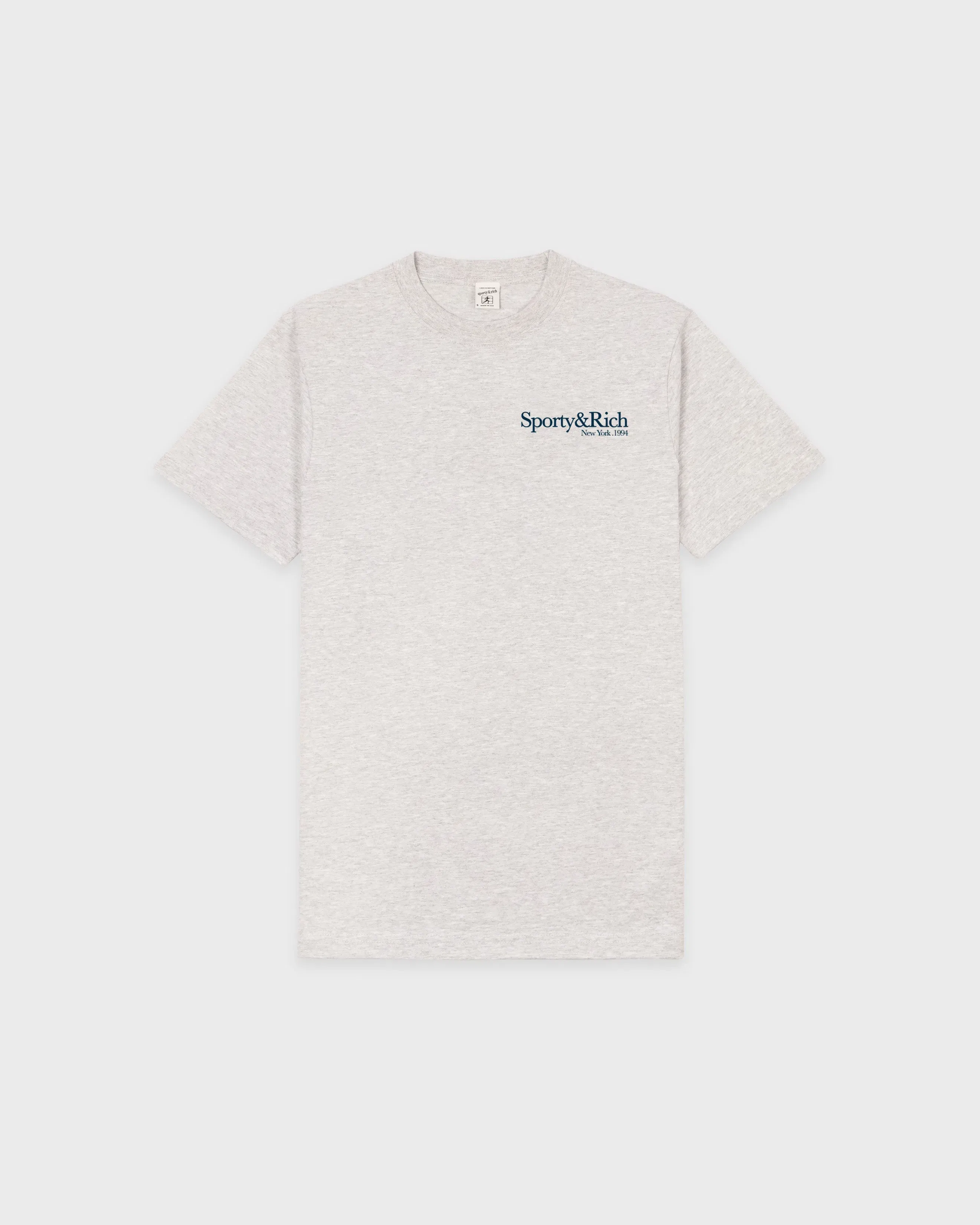 Run Club T-Shirt - Heather Gray/Navy