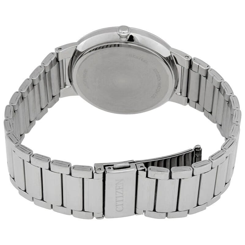 Citizen Quartz White Dial Stainless Steel Mens Watch