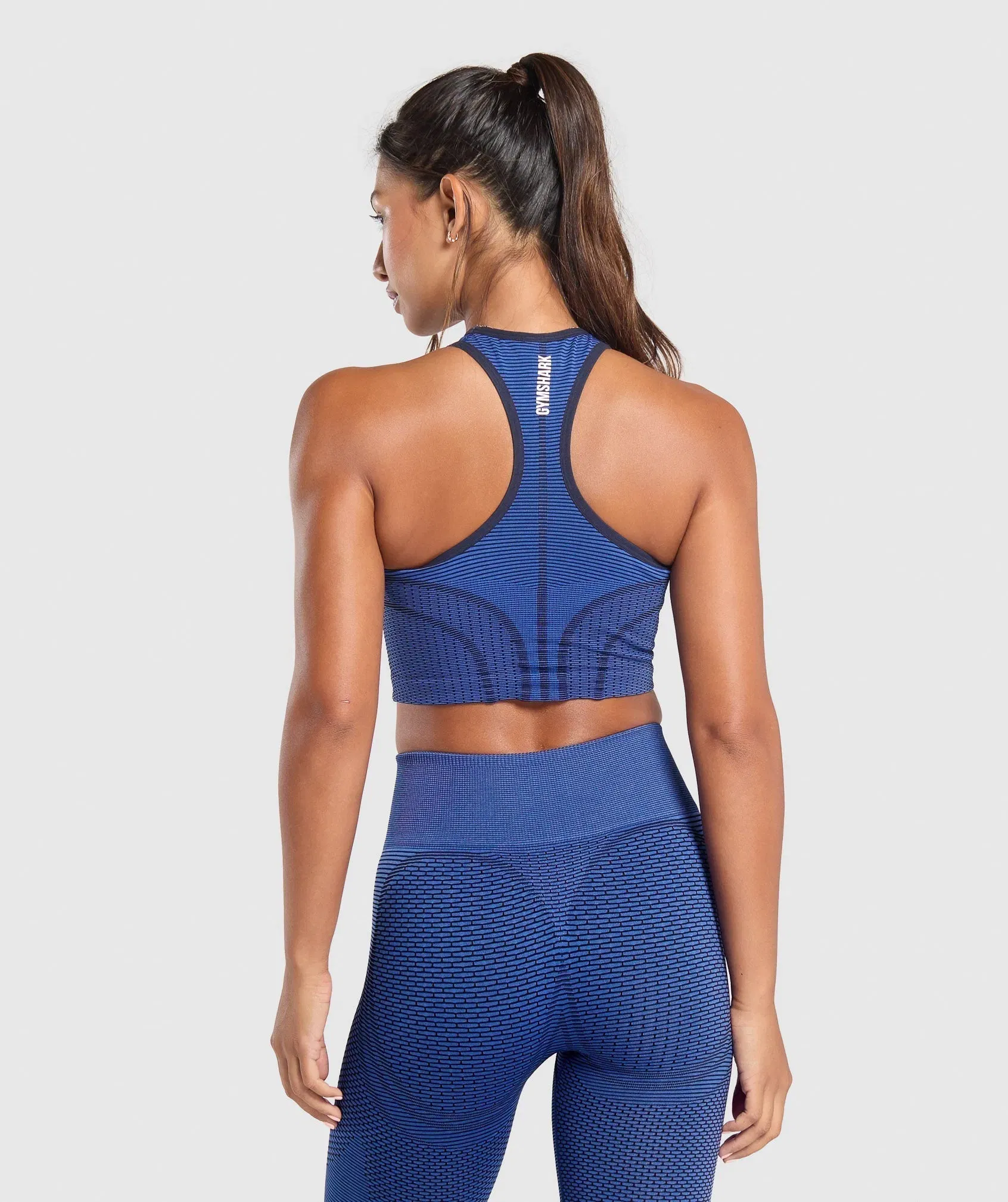 Women's Gymshark Sport Seamless Cropped Tank Force Blue