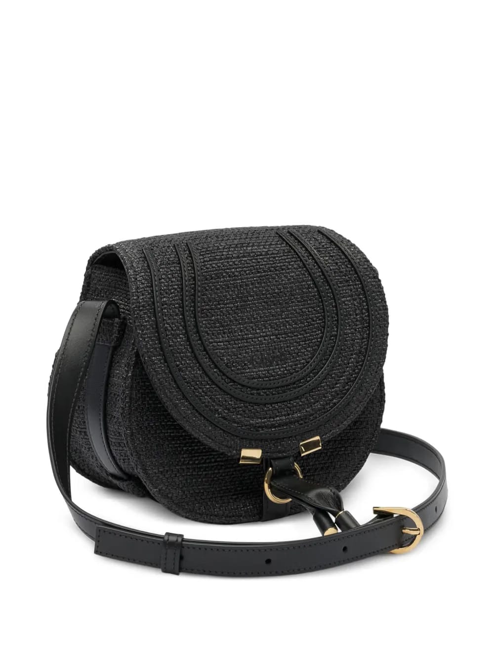 Marcie woven-detail flap shoulder bag
