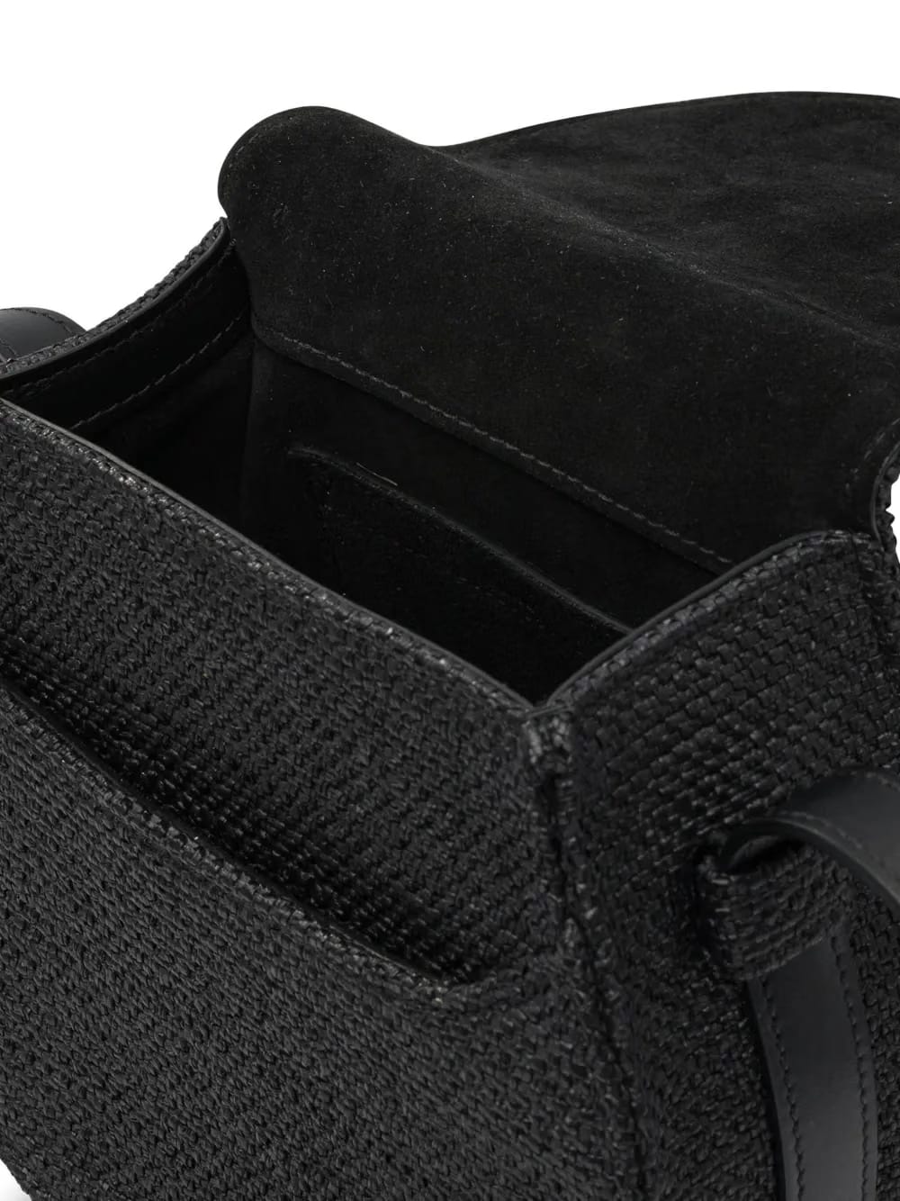 Marcie woven-detail flap shoulder bag