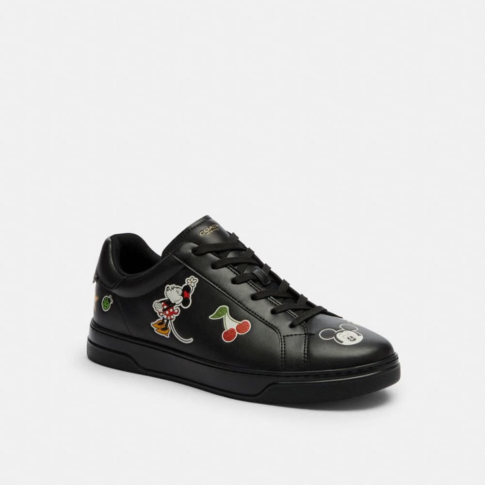 Disney X Coach High Line Sneaker With Sticker Print