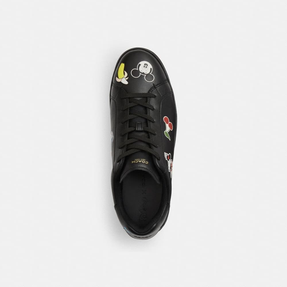 Disney X Coach High Line Sneaker With Sticker Print