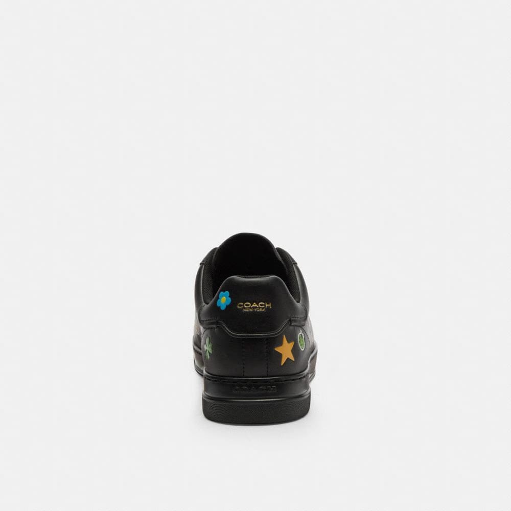 Disney X Coach High Line Sneaker With Sticker Print