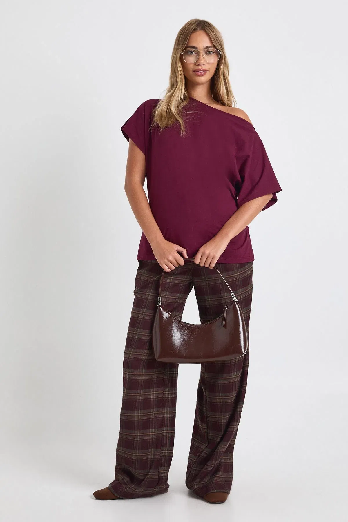 Ruched Side Off Shoulder T-shirt