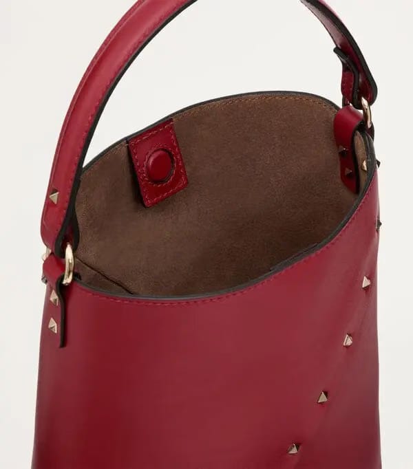 Rockstud Wispy calfskin bucket bag