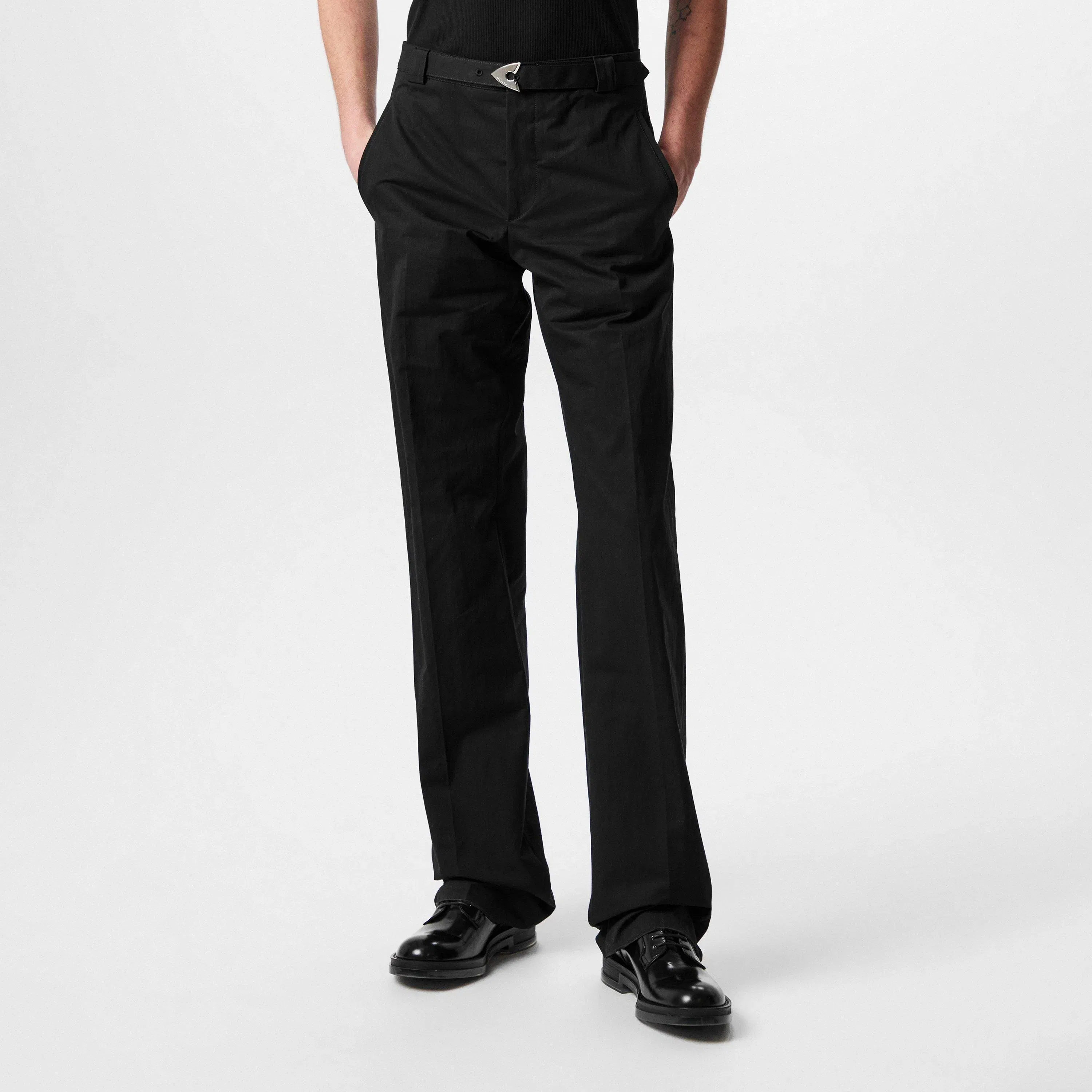 Buckle Tapered Trousers