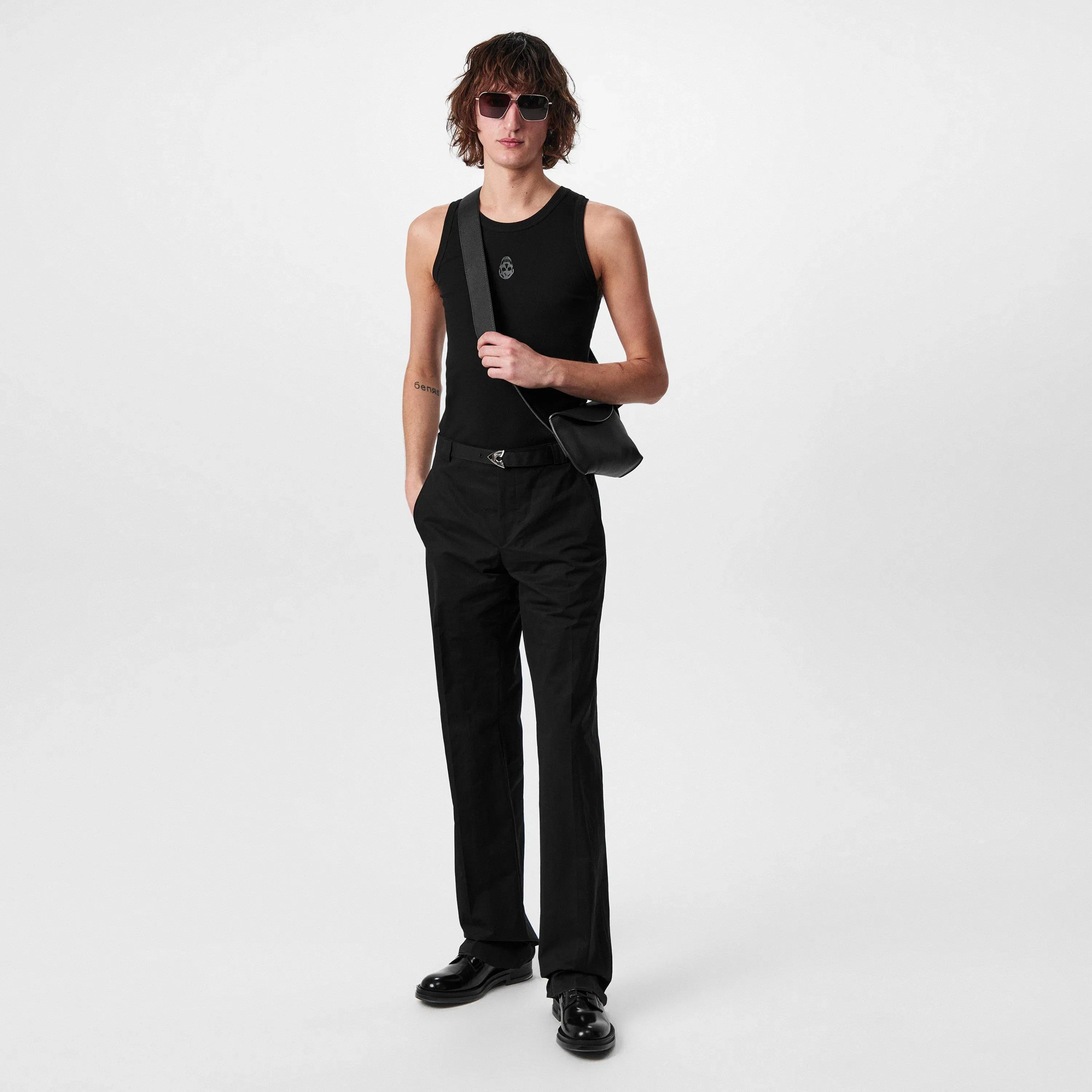 Buckle Tapered Trousers